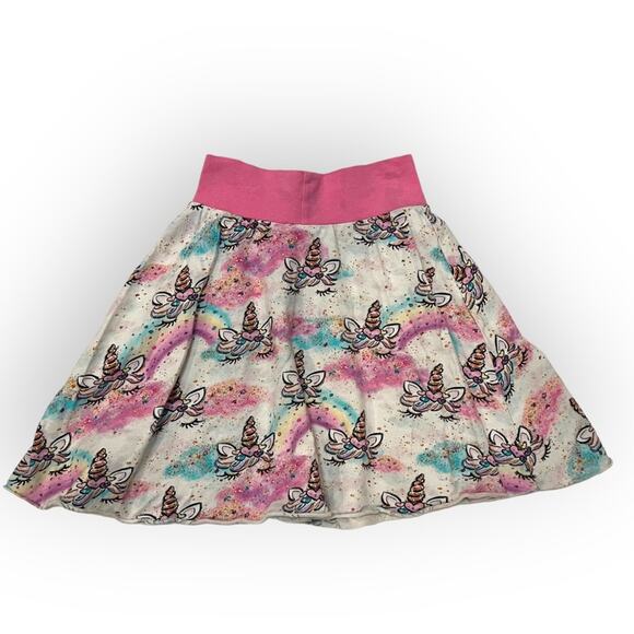 Charming Necessities Rainbow Unicorn Circle skate skirt SM (review measurements) - Picture 2 of 11